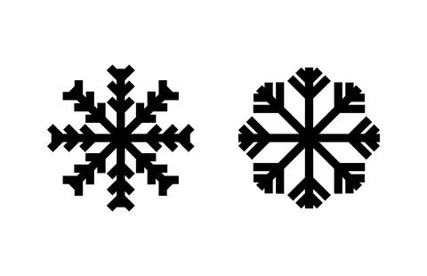 Snow icon vector illustration. snowflake sign and symbol Stock Illustration
