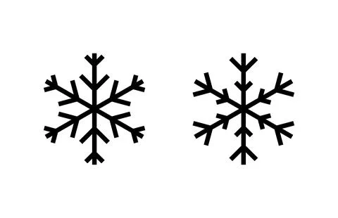 Snow icon vector illustration. snowflake sign and symbol Stock Illustration