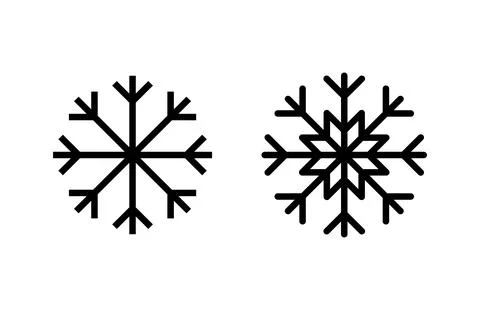 Snow icon vector illustration. snowflake sign and symbol Stock Illustration
