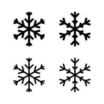 Snow icon vector illustration. snowflake sign and symbol Stock Illustration