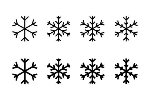 Snow icon vector illustration. snowflake sign and symbol Stock Illustration