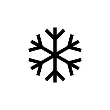 Snow icon vector. snowflake icon vector Illustrazione stock