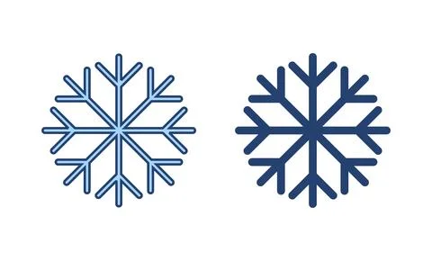 Snow icon vector. snowflake sign and symbol Stock Illustration