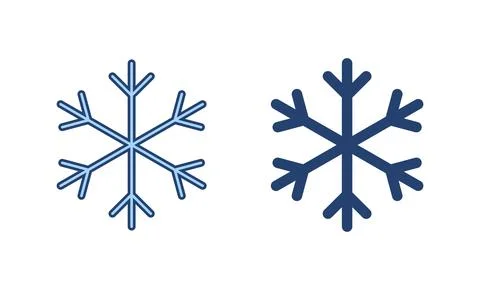 Snow icon vector. snowflake sign and symbol Stock Illustration