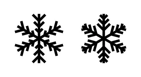 Snow icon vector. snowflake sign and symbol Stock Illustration