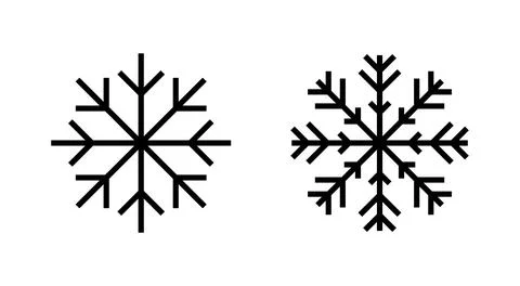 Snow icon vector. snowflake sign and symbol Stock Illustration