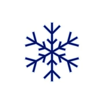Snow icon vector. snowflake sign and symbol Stock Illustration