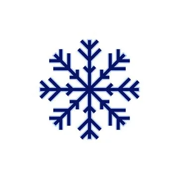 Snow icon vector. snowflake sign and symbol Stock Illustration