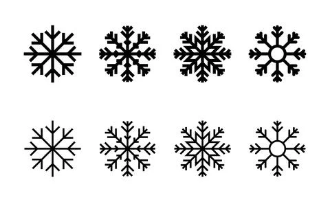 Snow icon vector. snowflake sign and symbol Stockillustratie