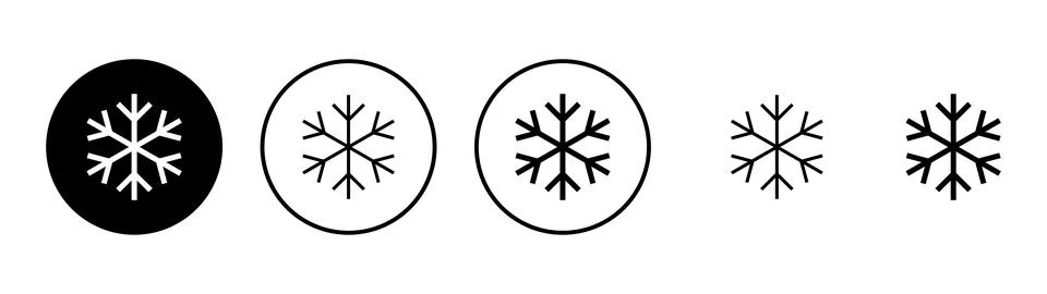 Snow icon vector. snowflake sign and symbol Stockillustratie