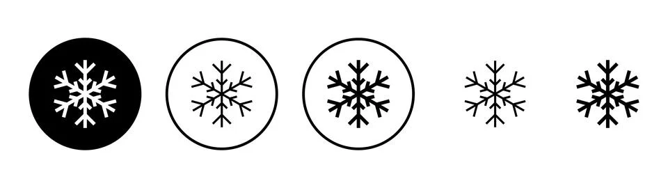 Snow icon vector. snowflake sign and symbol Stockillustratie