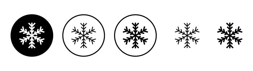 Snow icon vector. snowflake sign and symbol Stockillustratie