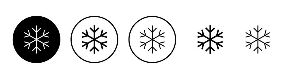 Snow icon vector. snowflake sign and symbol Stock Illustration