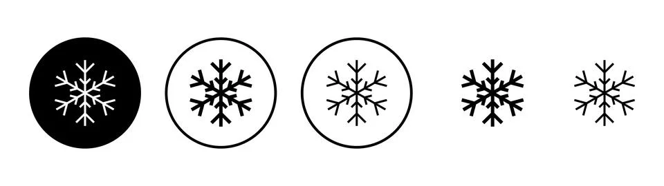 Snow icon vector. snowflake sign and symbol Stock Illustration