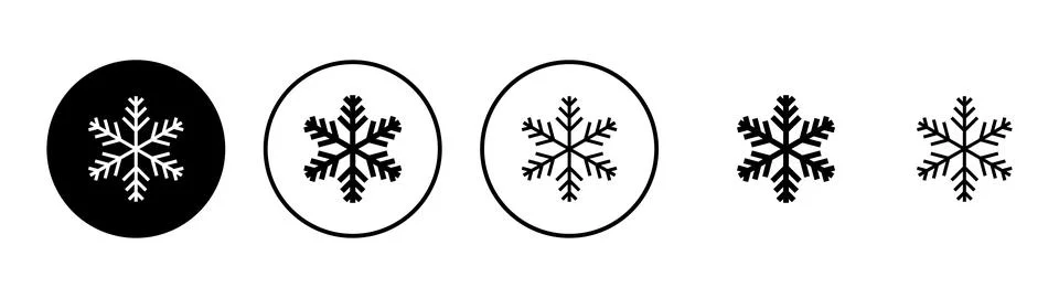 Snow icon vector. snowflake sign and symbol Stock Illustration