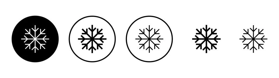 Snow icon vector. snowflake sign and symbol Stock Illustration