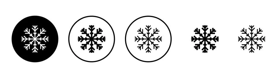 Snow icon vector. snowflake sign and symbol Stock Illustration