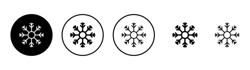 Snow icon vector. snowflake sign and symbol Stock Illustration