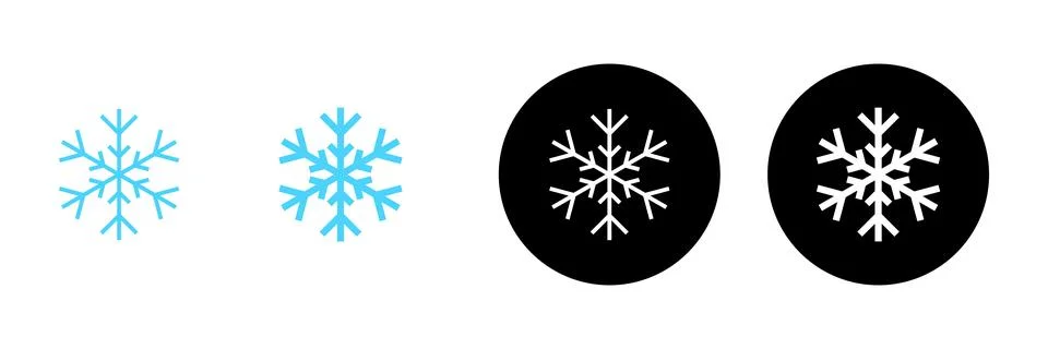 Snow icon vector. snowflake sign and symbol Stock Illustration