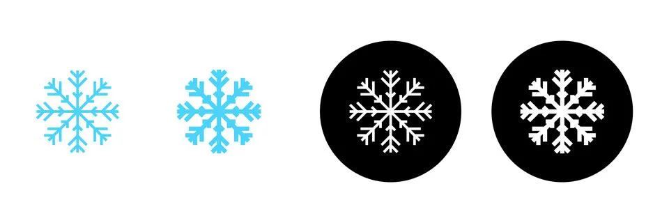 Snow icon vector. snowflake sign and symbol Stock Illustration