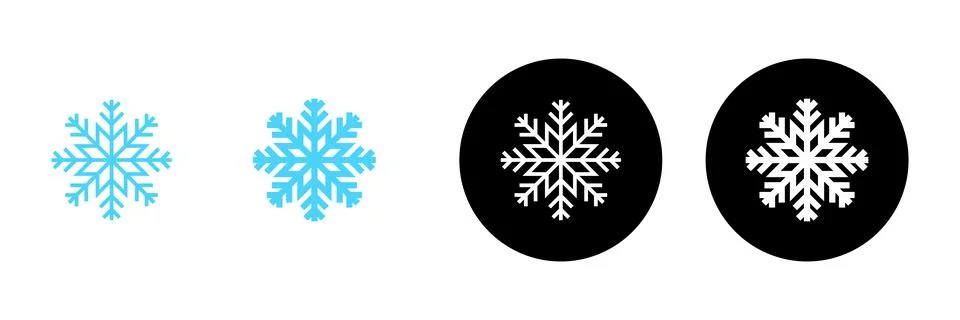 Snow icon vector. snowflake sign and symbol Stock Illustration