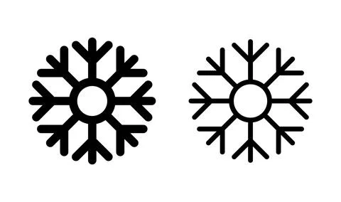Snow icon vetor. snowflake icon. winter snow Stock Illustration