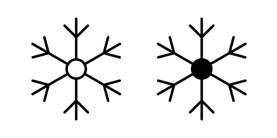 Snow icon for web projects Stock Illustration