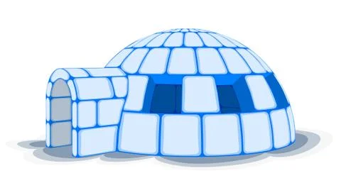 Snow Igloo, Vector Illustration Stock Illustration
