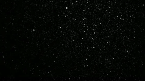 Snow, isolated on black background, loop Stock Footage 12741654
