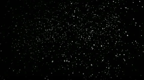 Snow, isolated on black background, loop Stock Footage 12753807