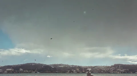 Snow in Istanbul 스톡 동영상 33614695