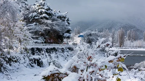 Snow japan Stock Footage 107143342