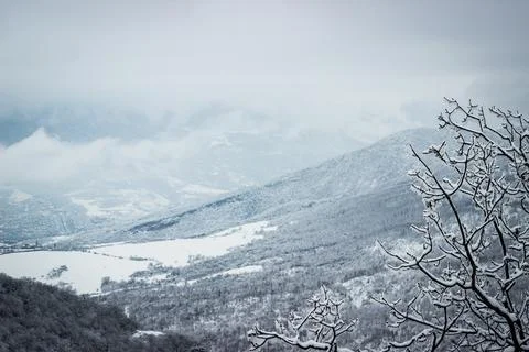 Snow land Foto stock