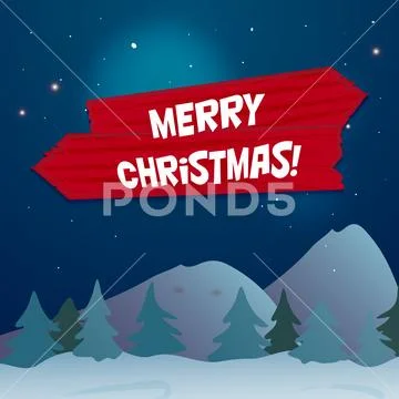 Snow landscape background Illustrazione stock
