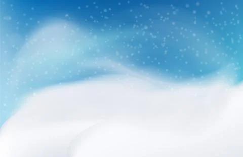 Snow landscape in the evening. Stock Illustration