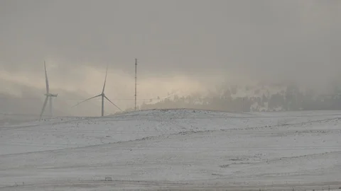 Snow landscape, mountains 動画素材 101449177