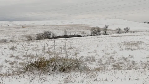 Snow landscape, mountains Stock Footage 101449245