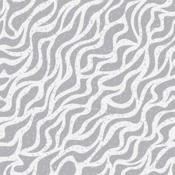 Snow Leopard Stripes Seamless Pattern. Zebra print, animal skin, tiger stripes Stock Illustration