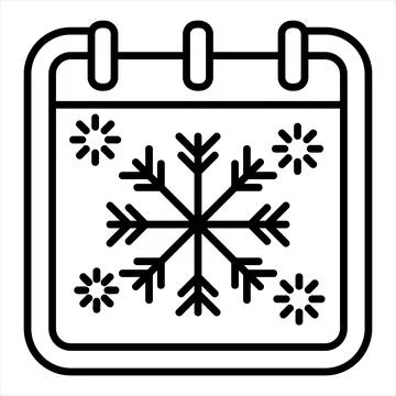 Snow line icon vector illustration isolated on white background Stock Illustration