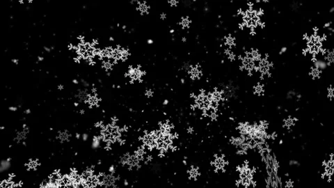 Snow Loopable  Seamlessly Repeating Snowfall Animation Stock Footage 333030308