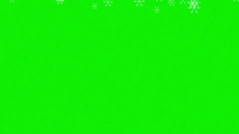 Snow Looping with Flakes on Chroma Key for Compositing Video stock 337045571