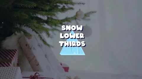 Snow Lower Thirds | After Effects After Effects stock
