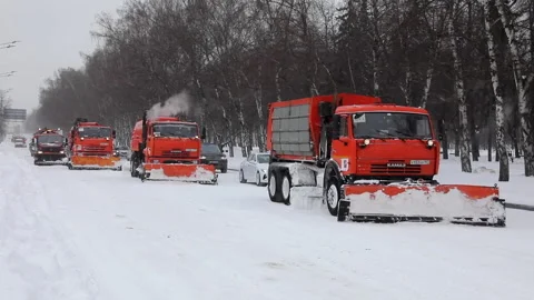 Snow machines Video stock 148375782