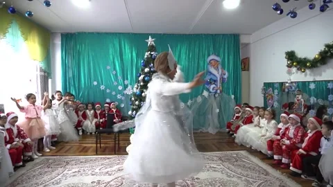 Snow Maiden on the Christmas tree. Stock Footage 256013271