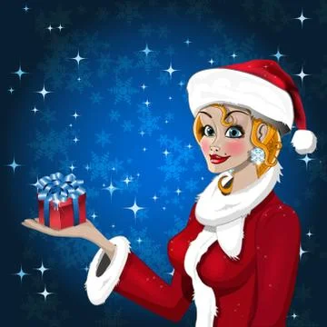 Snow-maiden Stock Illustration