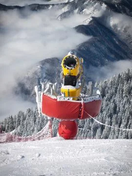 Snow maker Stock Photos