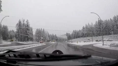 Snow on Malahat Vídeo Stock 172564923