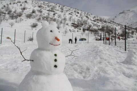 Snow man Stock-Fotos