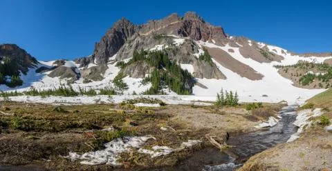 Snow melt Stock Photos