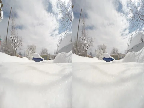 Snow Melting in 3D Stock Footage 50942611